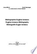 Bibliographie Eugène Ionesco