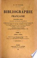 Bibliographie française: 1900-1904. 1908