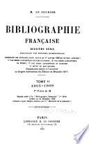 Bibliographie française: 1905-1909. 1911