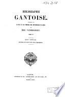 Bibliographie gantoise: XIXe siècle