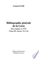 Bibliographie générale de la Corse