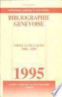 Bibliographie Genevoise 1995