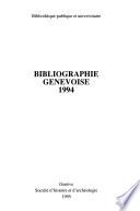 Bibliographie genevoise