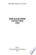 Bibliographie genevoise