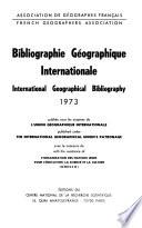 Bibliographie géographique internationale