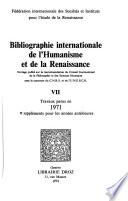 Bibliographie internationale de l'Humanisme et de la Renaissance