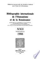 Bibliographie internationale de l'Humanisme et de la Renaissance