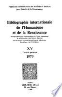 Bibliographie internationale de l'Humanisme et de la Renaissance