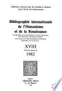 Bibliographie internationale de l'Humanisme et de la Renaissance