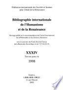 Bibliographie internationale de l'Humanisme et de la Renaissance