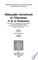 Bibliographie internationale de l'Humanisme et de la Renaissance