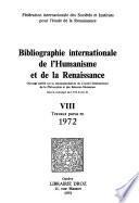 Bibliographie internationale de l'Humanisme et de la Renaissance