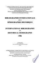 Bibliographie internationale de la démographie historique