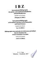 Bibliographie internationale de la littérature périodique dans les domaines des sciences humaines et sociales