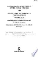 Bibliographie Internationale de Science Politique