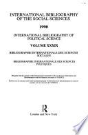 Bibliographie Internationale de Science Politique