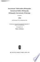 Bibliographie internationale des arts et traditions populaires