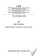Bibliographie Internationale Des Recensions de la Litt Érature Savante