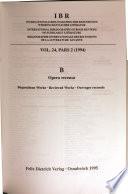 Bibliographie Internationale Des Recensions de la Litt Érature Savante