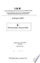 Bibliographie Internationale Des Recensions de la Litt Érature Savante