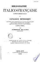 Bibliographie italico-française universelle