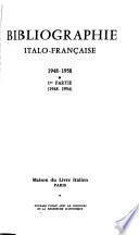 Bibliographie italo-francaise, 1948-1958