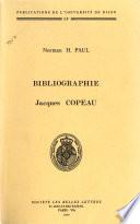 Bibliographie, Jacques Copeau