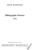 Bibliographie littéraire