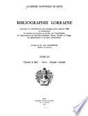 Bibliographie lorraine: Charles le Bon-Ferry (Claude-Joseph)