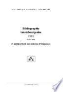 Bibliographie luxembourgeoise