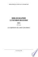 Bibliographie luxembourgeoise