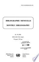 Bibliographie Mensuelle
