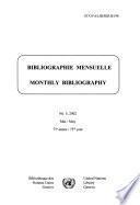Bibliographie Mensuelle