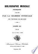 Bibliographie musicale française