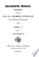 Bibliographie musicale française