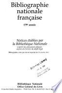 Bibliographie nationale française