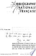 Bibliographie nationale française