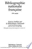 Bibliographie nationale française