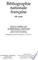 Bibliographie nationale française