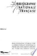 Bibliographie nationale française