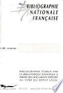Bibliographie nationale française