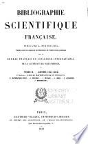 Bibliographie scientifique française