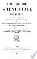 Bibliographie scientifique française