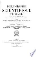 Bibliographie scientifique française