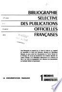 Bibliographie sélective des publications officielles françaises