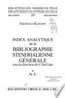 Bibliographie stendhalienne générale