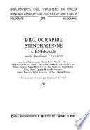 Bibliographie stendhalienne générale