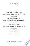 Bibliographie sur l'intégration européenne