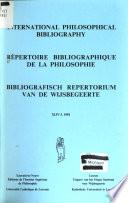 Bibliographisch repertorium van de wijsbegeerte