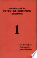 Bibliography of Critical Biographical References